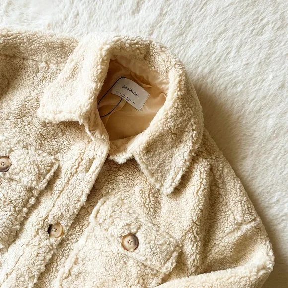 Stradivarius Oversized Teddy Coat - Picture 3 of 4